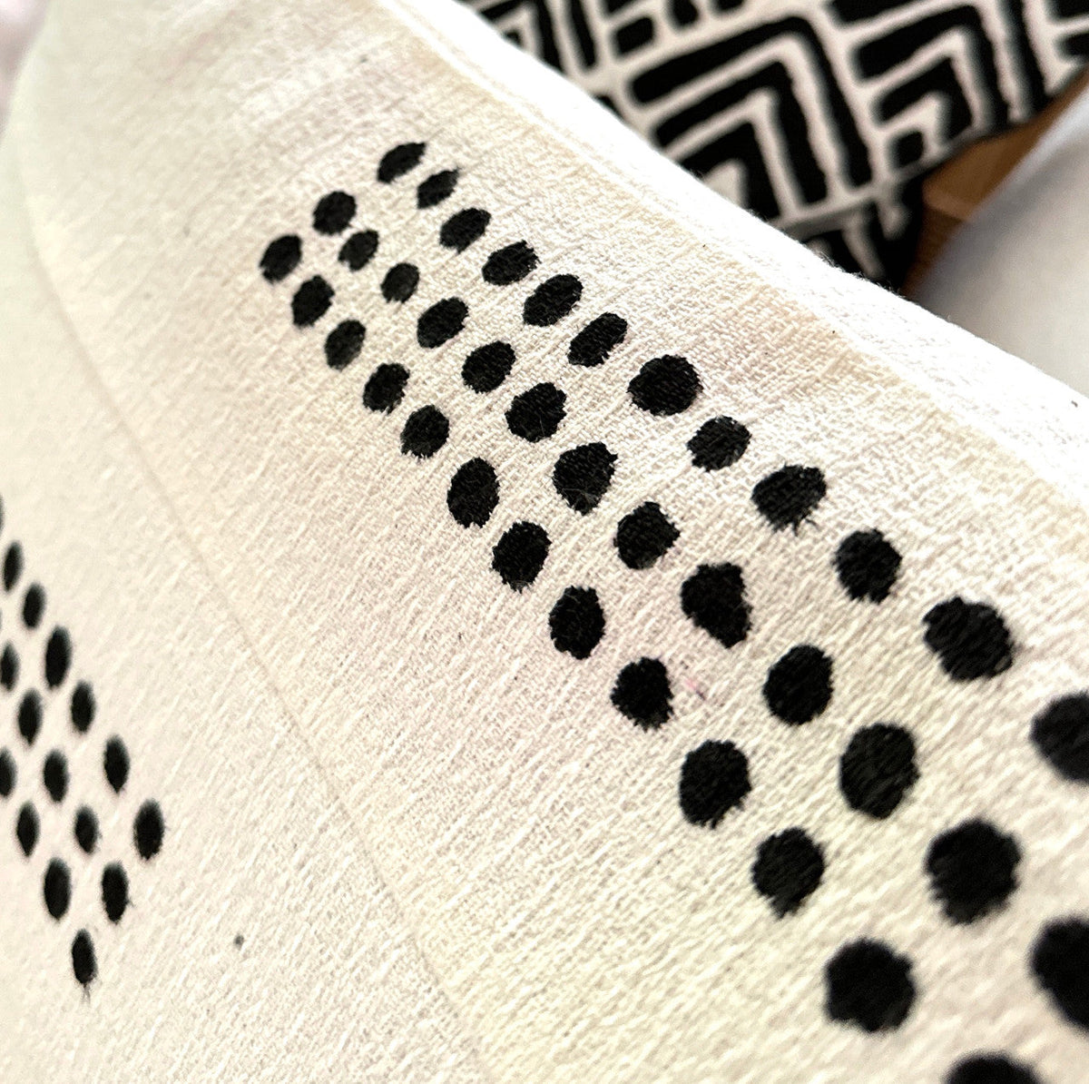Boho Dots Sadza Pillow Cover Handcrafted in Zimbabwe