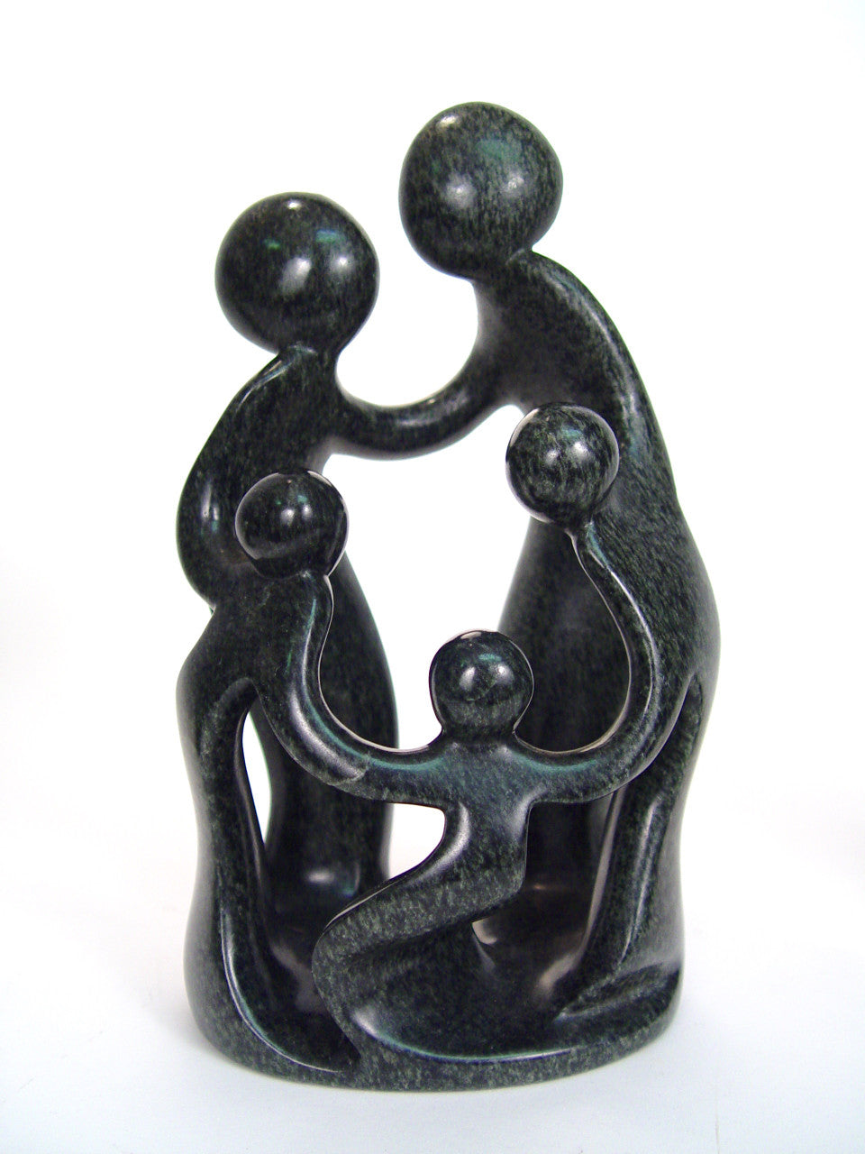 Family of Five Soapstone Sculpture  10"