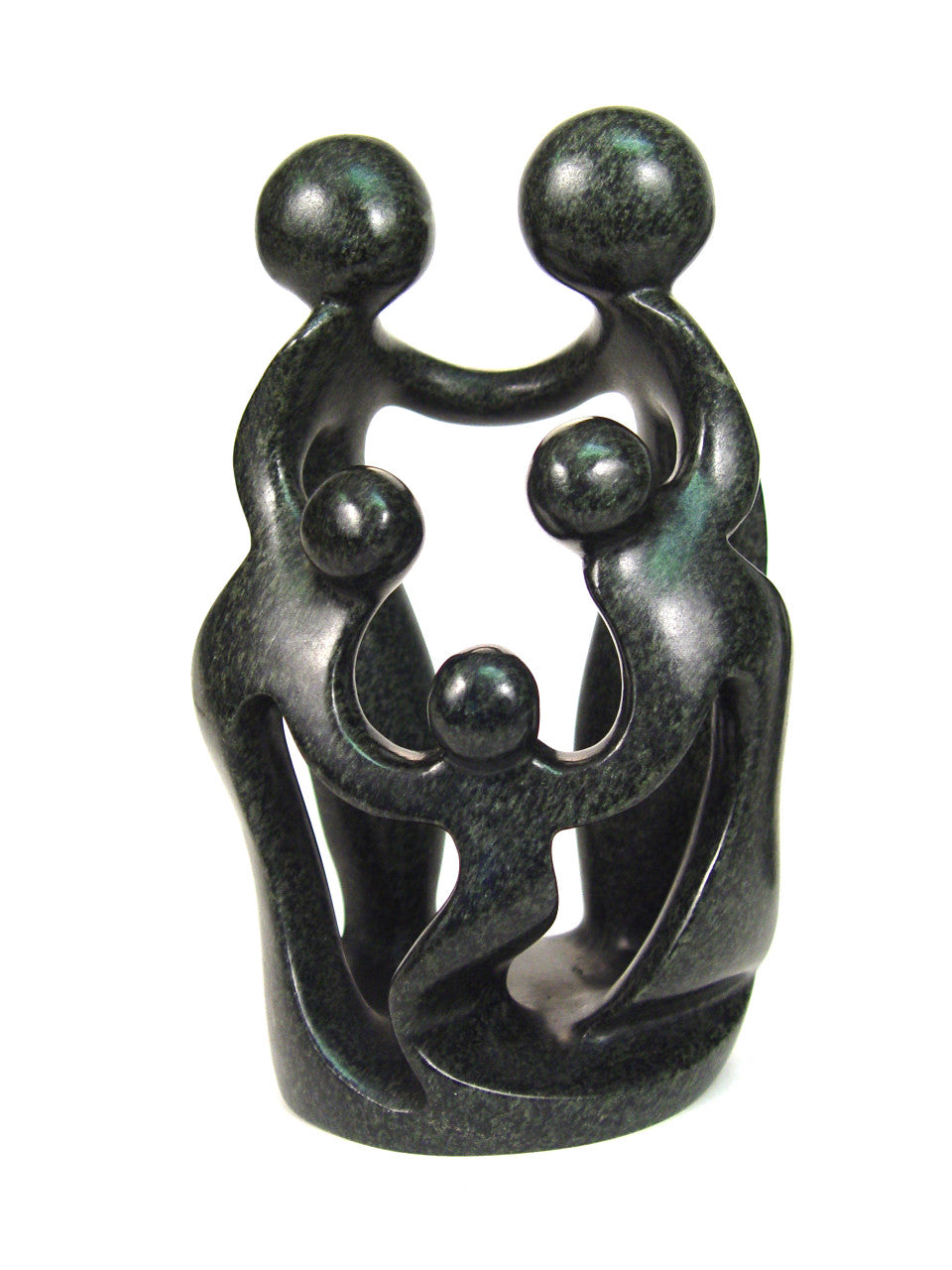 Family of Five Soapstone Sculpture  10"