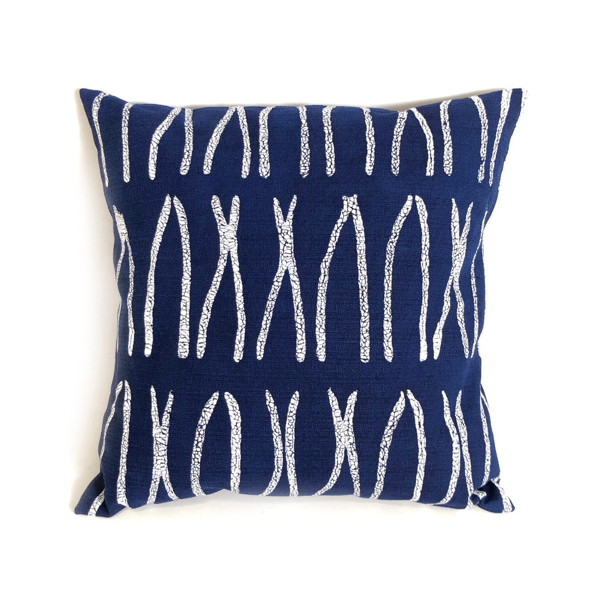 Sadza Lines Pillow Cover  Touareg Indigo