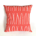 Sadza Lines Pillow Cover  Madagascar Coral
