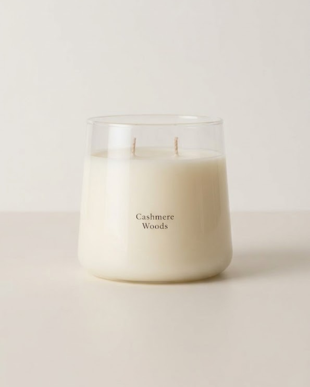 Cashmere Woods Double-Wick Scented Candle Jar