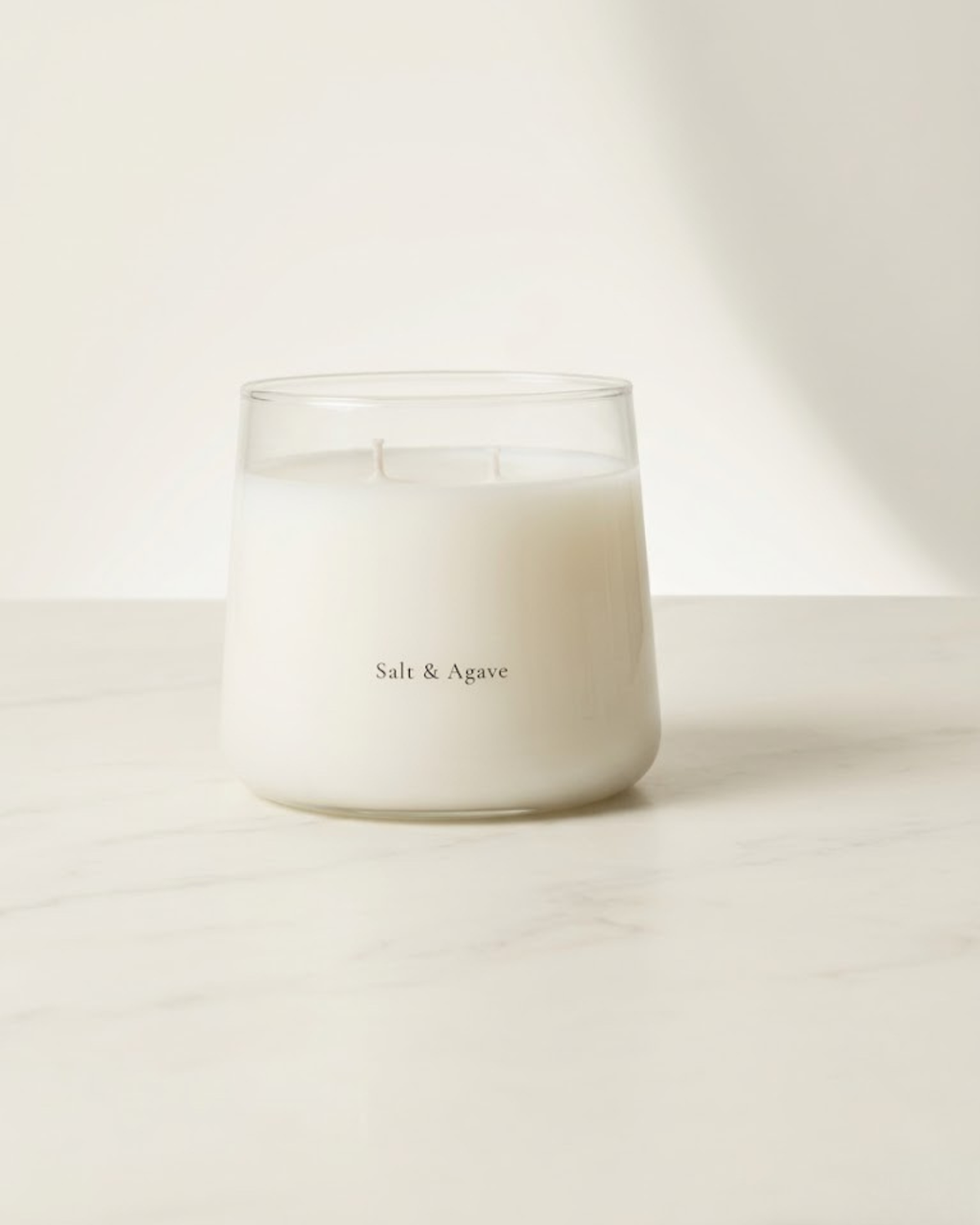 Salt & Agave Double-Wick Scented Candle Jar