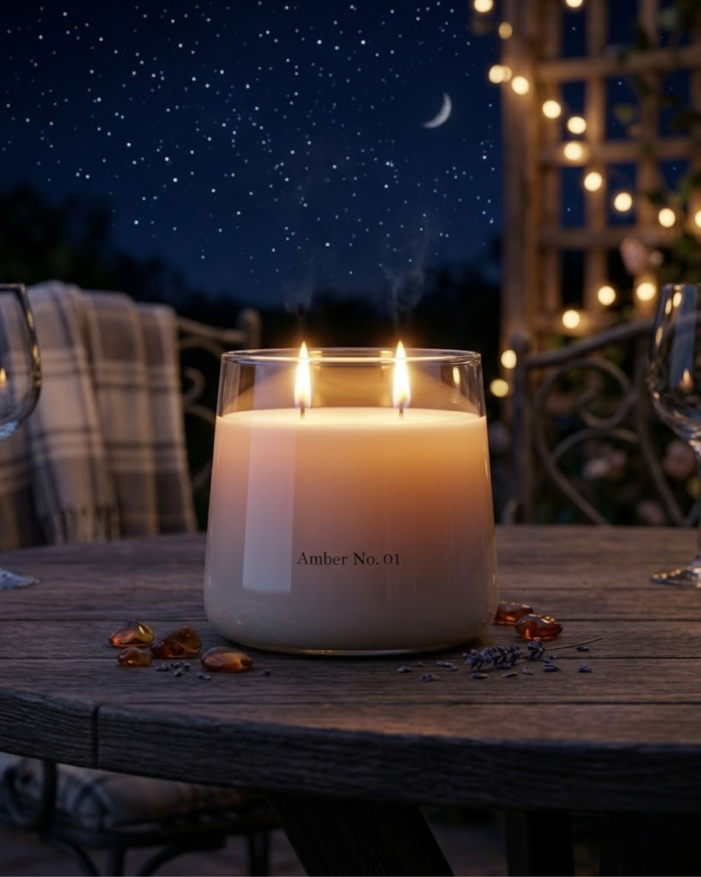 Amber No. 01 Double-Wick Scented Candle