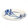Blue Floating Leaves Dinner Plate Handpainted Ceramic, South Africa