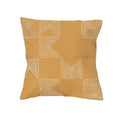 Matika Mustard Grid Pillow Cover Handcrafted in Zambia