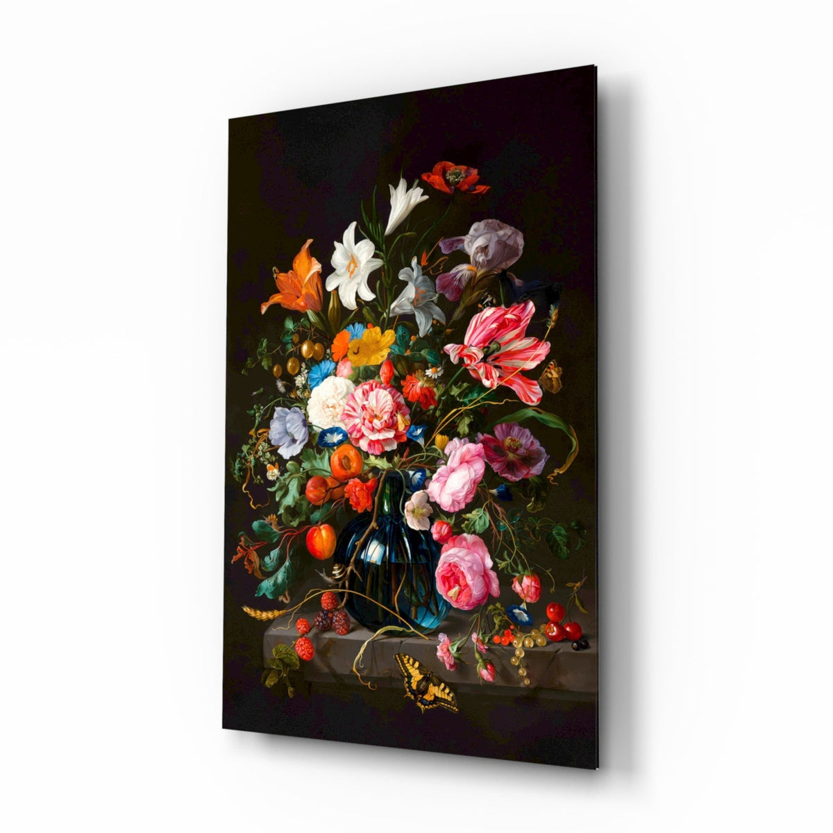 Dutch Golden Age Bouquet Still Life Glass Art