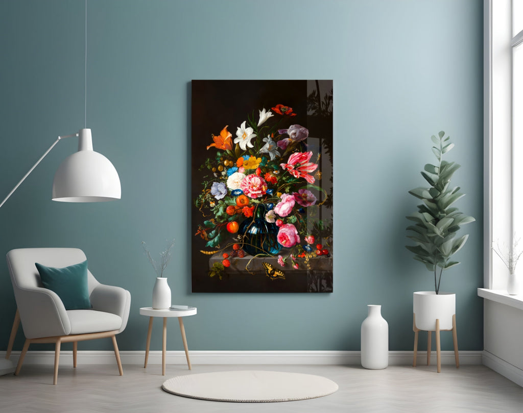 Dutch Golden Age Bouquet Still Life Glass Art