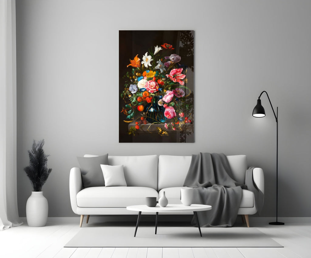 Dutch Golden Age Bouquet Still Life Glass Art