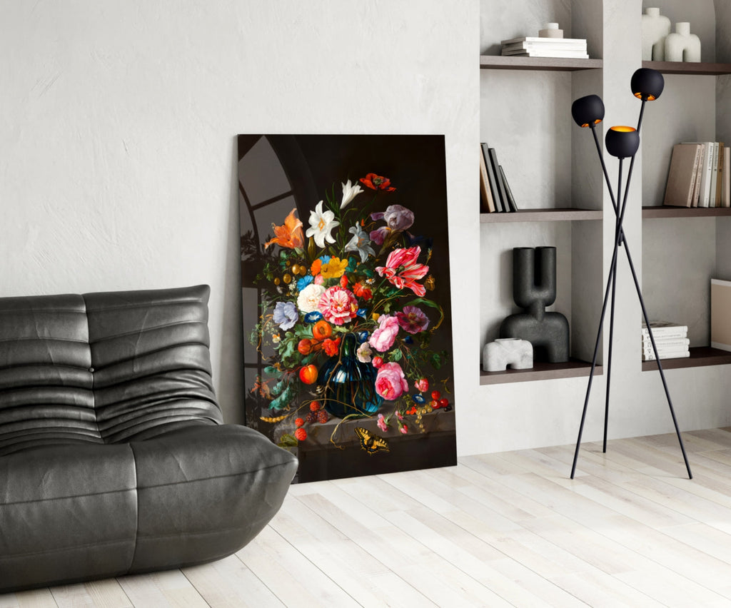 Dutch Golden Age Bouquet Still Life Glass Art