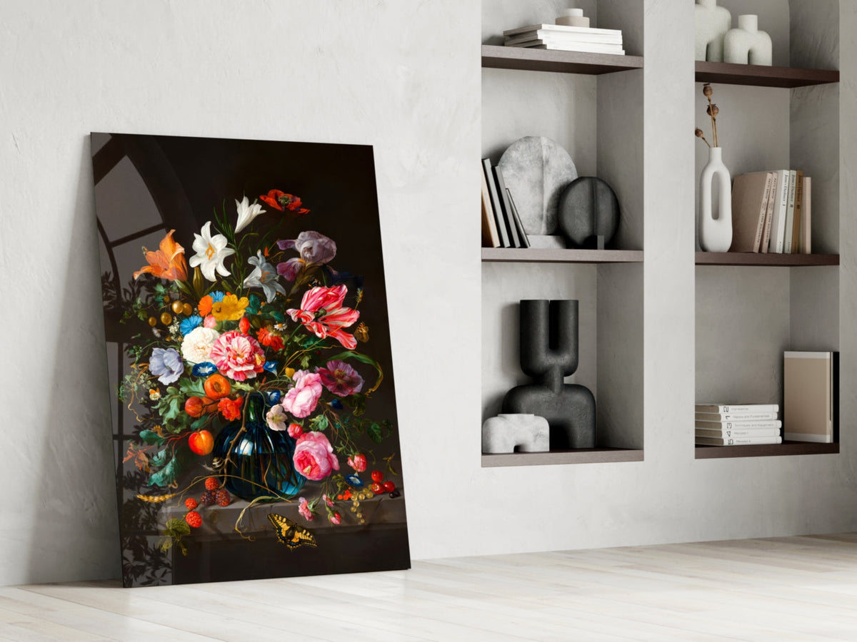 Dutch Golden Age Bouquet Still Life Glass Art