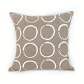 Sadza Circles Pillow Cover  Savanna Beige