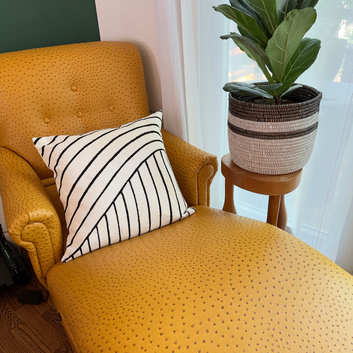 Organic Lines Sadza Pillow Cover Handcrafted in Zimbabwe
