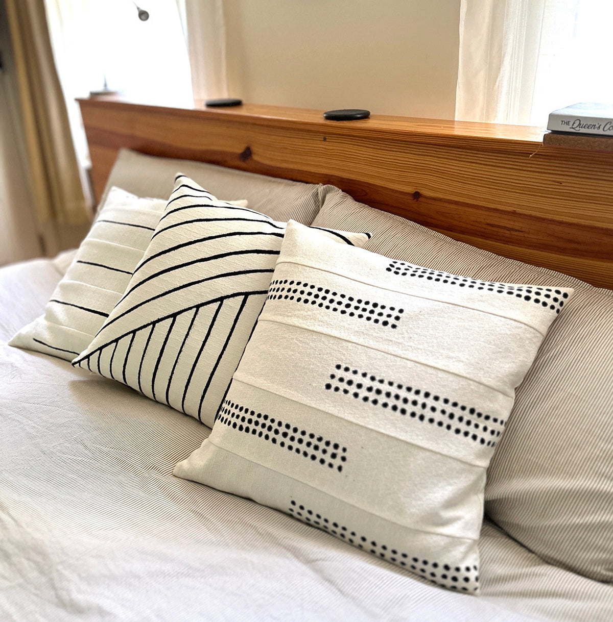 Boho Dots Sadza Pillow Cover Handcrafted in Zimbabwe