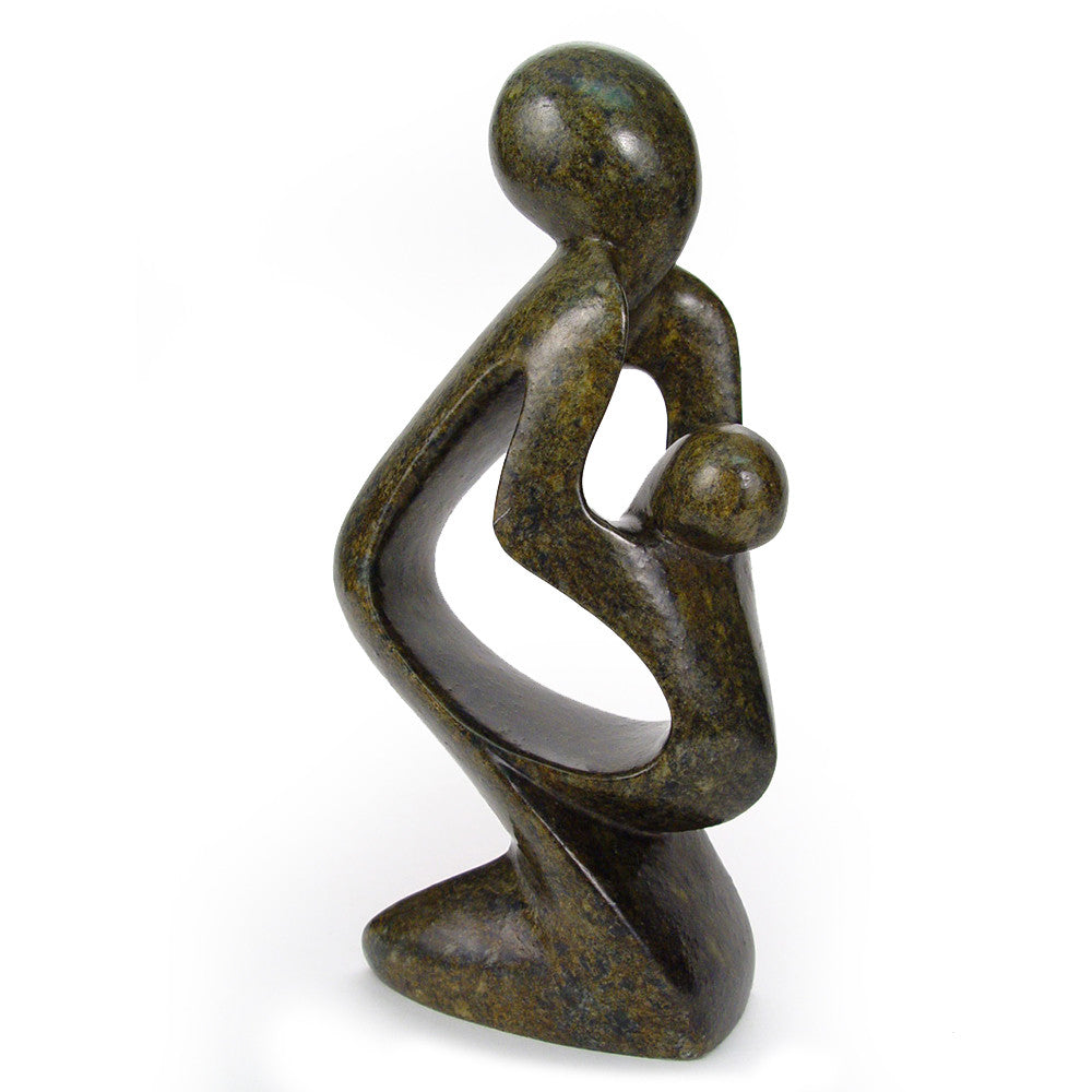 Dancing Mother & Child  Shona Stone Sculpture, Zimbabwe