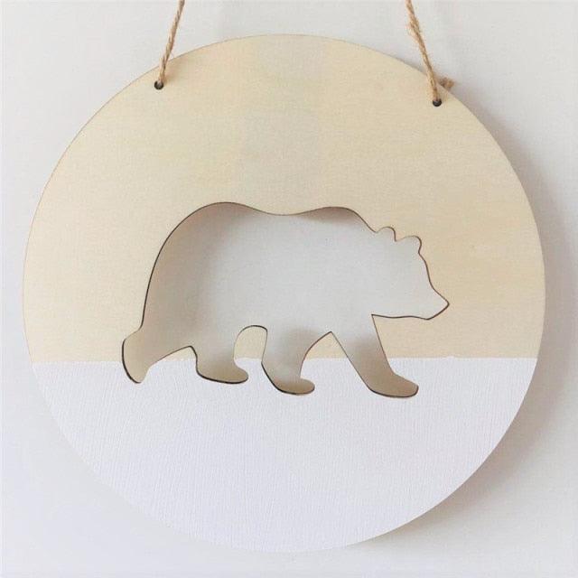 Polar Bear Wooden Wall Ornament