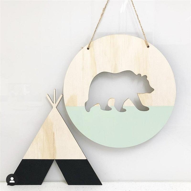 Polar Bear Wooden Wall Ornament