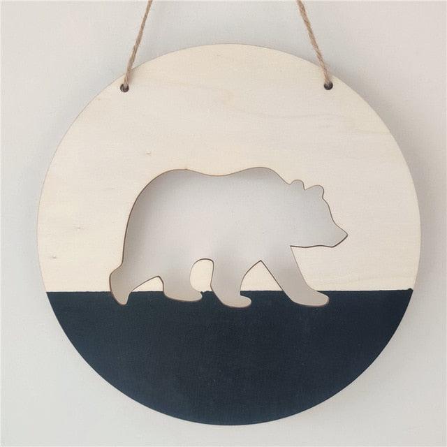 Polar Bear Wooden Wall Ornament