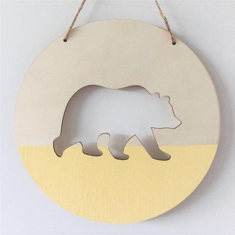 Polar Bear Wooden Wall Ornament