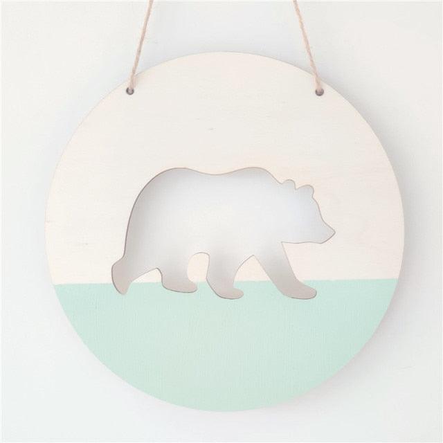 Polar Bear Wooden Wall Ornament