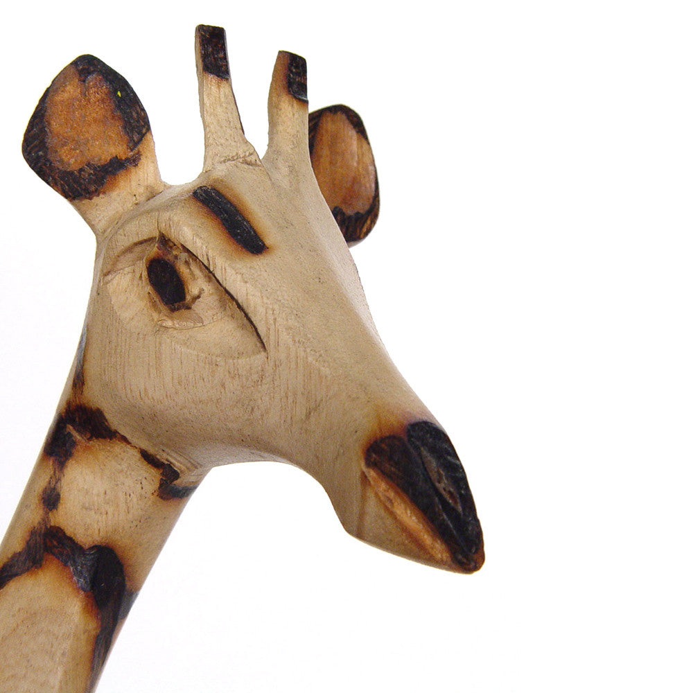 Jacaranda Giraffe Pair Sculpture  Handcarved in Zimbabwe