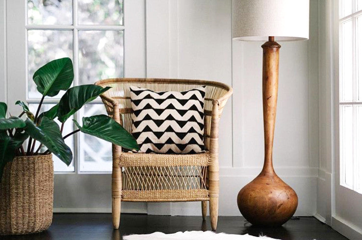 Malawi Cane Armchair  Natural, Handwoven in Malawi