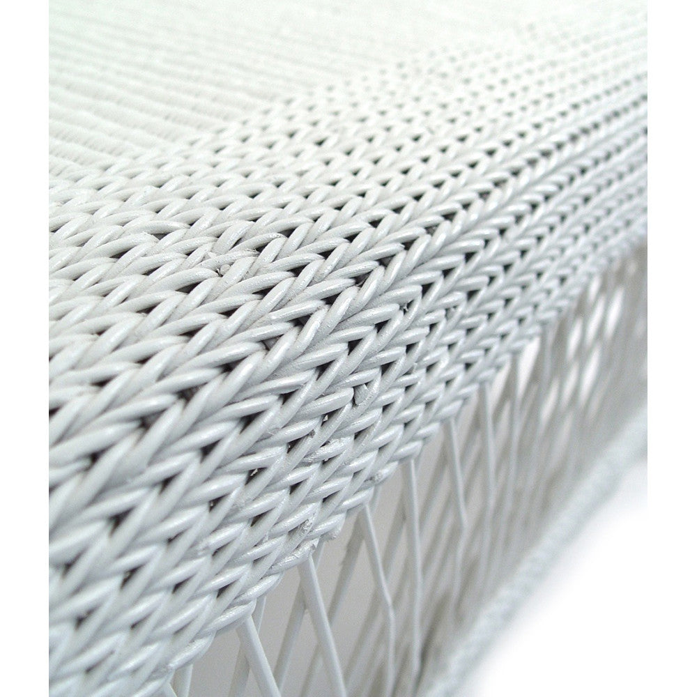 Malawi Cane Loveseat  White, Handwoven in Malawi