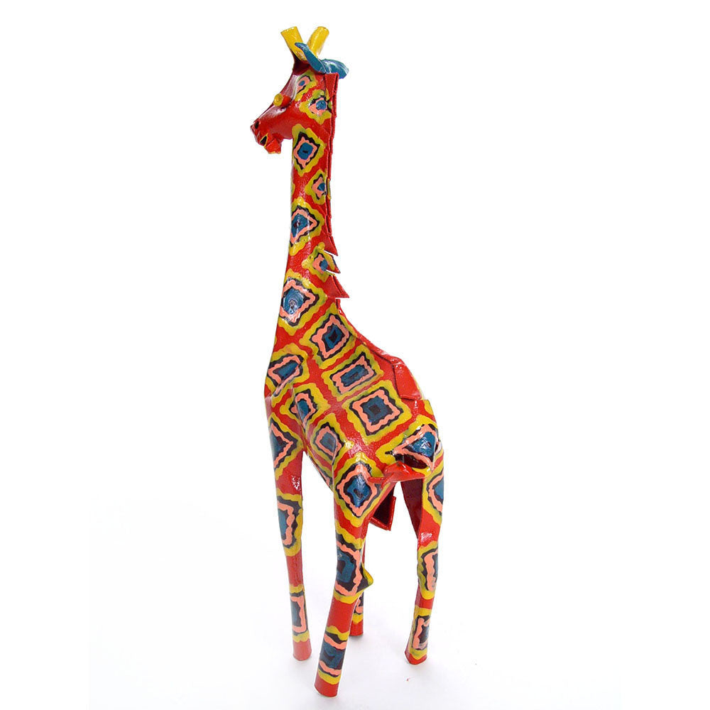 Small Tin Giraffe Figurine  Handcrafted in Zimbabwe